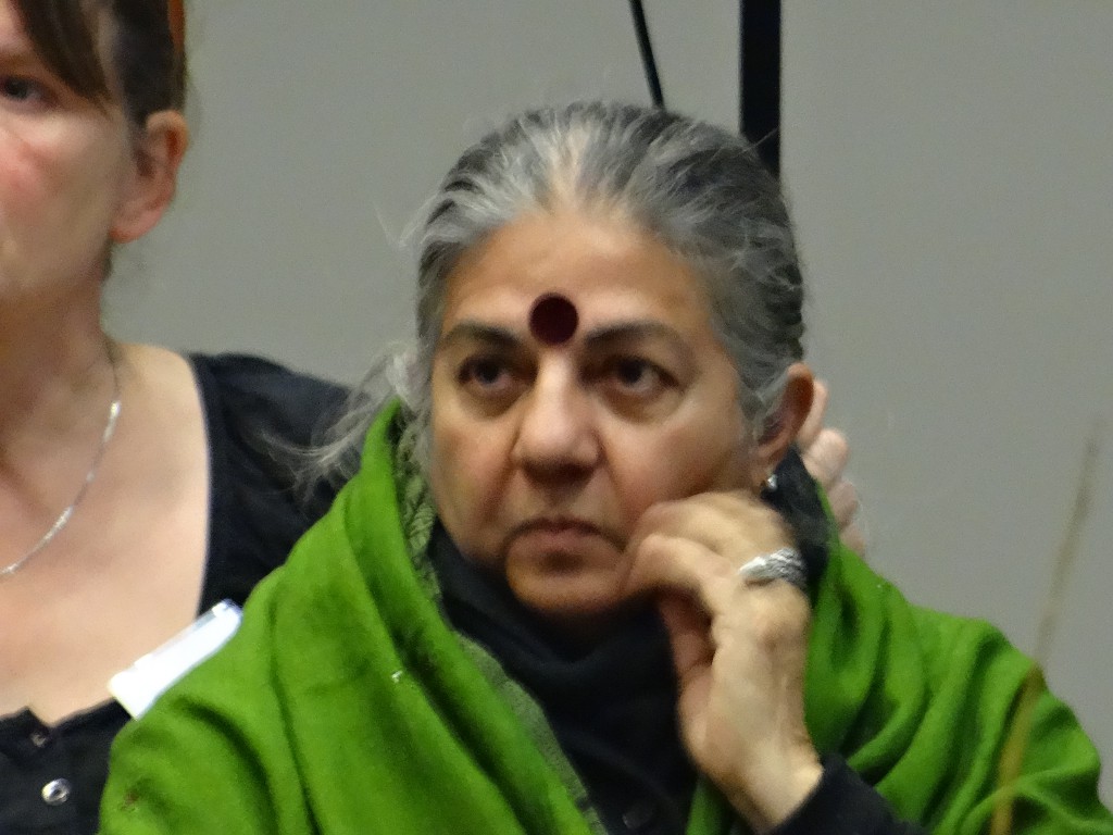Vandana Shiva kwam vertellen over de "Monsanto-Tribunal".